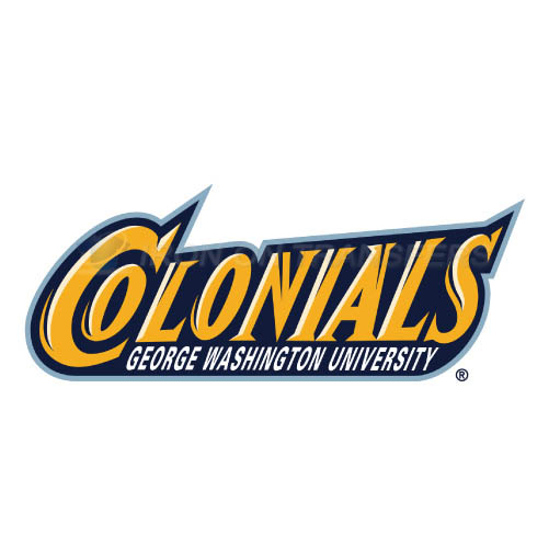 George Washington Colonials Logo T-shirts Iron On Transfers N444 - Click Image to Close